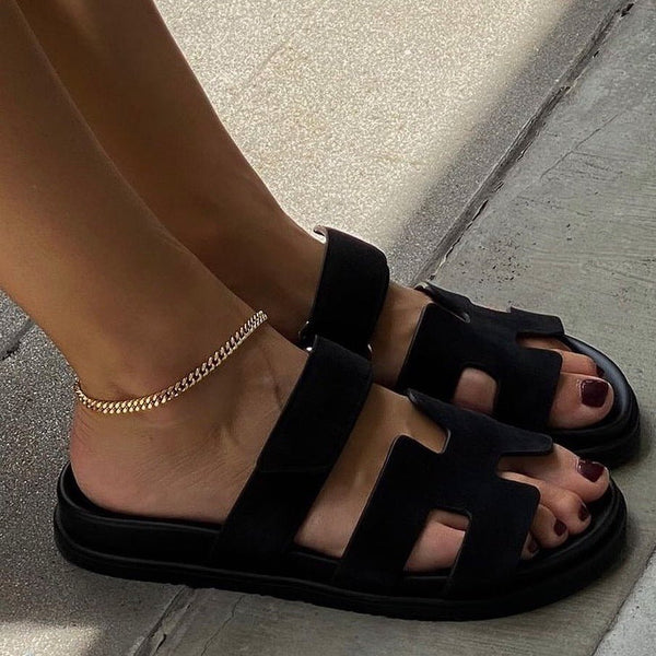 Luxury Leather Slippers Women | Comfort and Style