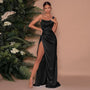 Elegantes & Bequemes Satin-Maxikleid