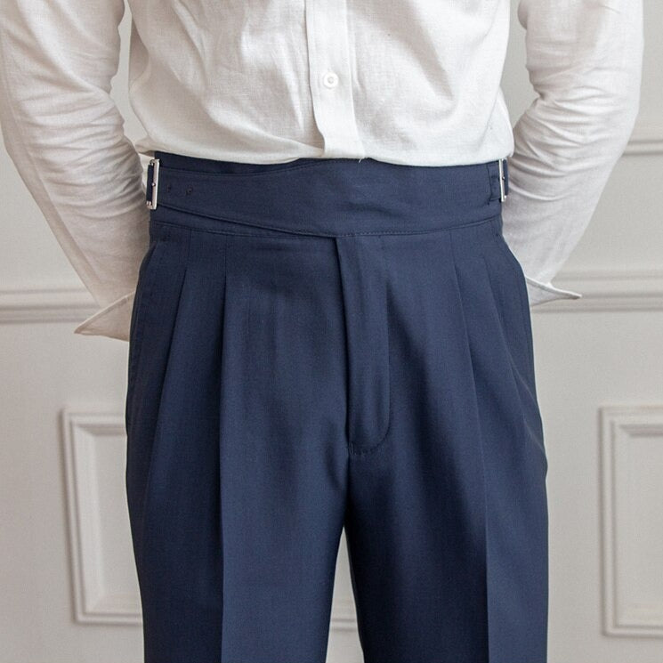 Men's High-Waisted Gurkha Trousers – Isauro