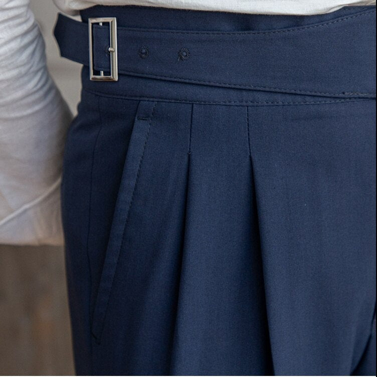 Men's High-Waisted Gurkha Trousers – Isauro