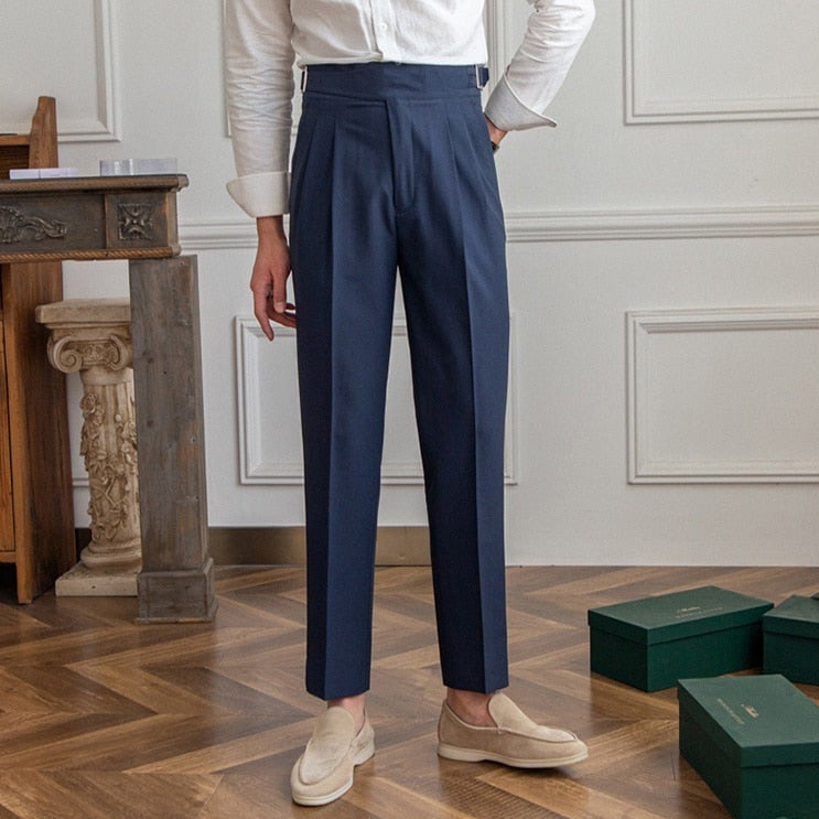 Men's High-Waisted Gurkha Trousers – Isauro