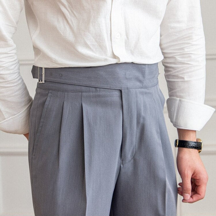 Men's High-Waisted Gurkha Trousers – Isauro