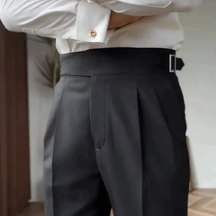Men's High-Waisted Gurkha Trousers – Isauro