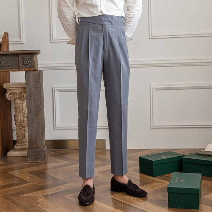 Men's High-Waisted Gurkha Trousers – Isauro