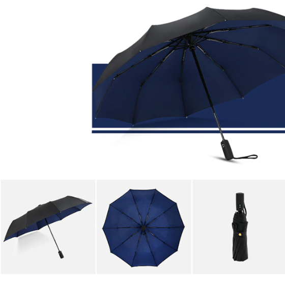 Sturmfester & faltbarer Regenschirm – AeroShield