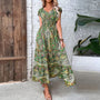 Luftiges Damen-Maxikleid mit Boho-Print & V-Ausschnitt - Nayeli