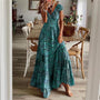 Luftiges Damen-Maxikleid mit Boho-Print & V-Ausschnitt - Nayeli