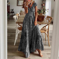 Luftiges Damen-Maxikleid mit Boho-Print & V-Ausschnitt - Nayeli