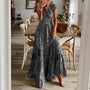 Luftiges Damen-Maxikleid mit Boho-Print & V-Ausschnitt - Nayeli