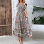 Luftiges Damen-Maxikleid mit Boho-Print & V-Ausschnitt - Nayeli