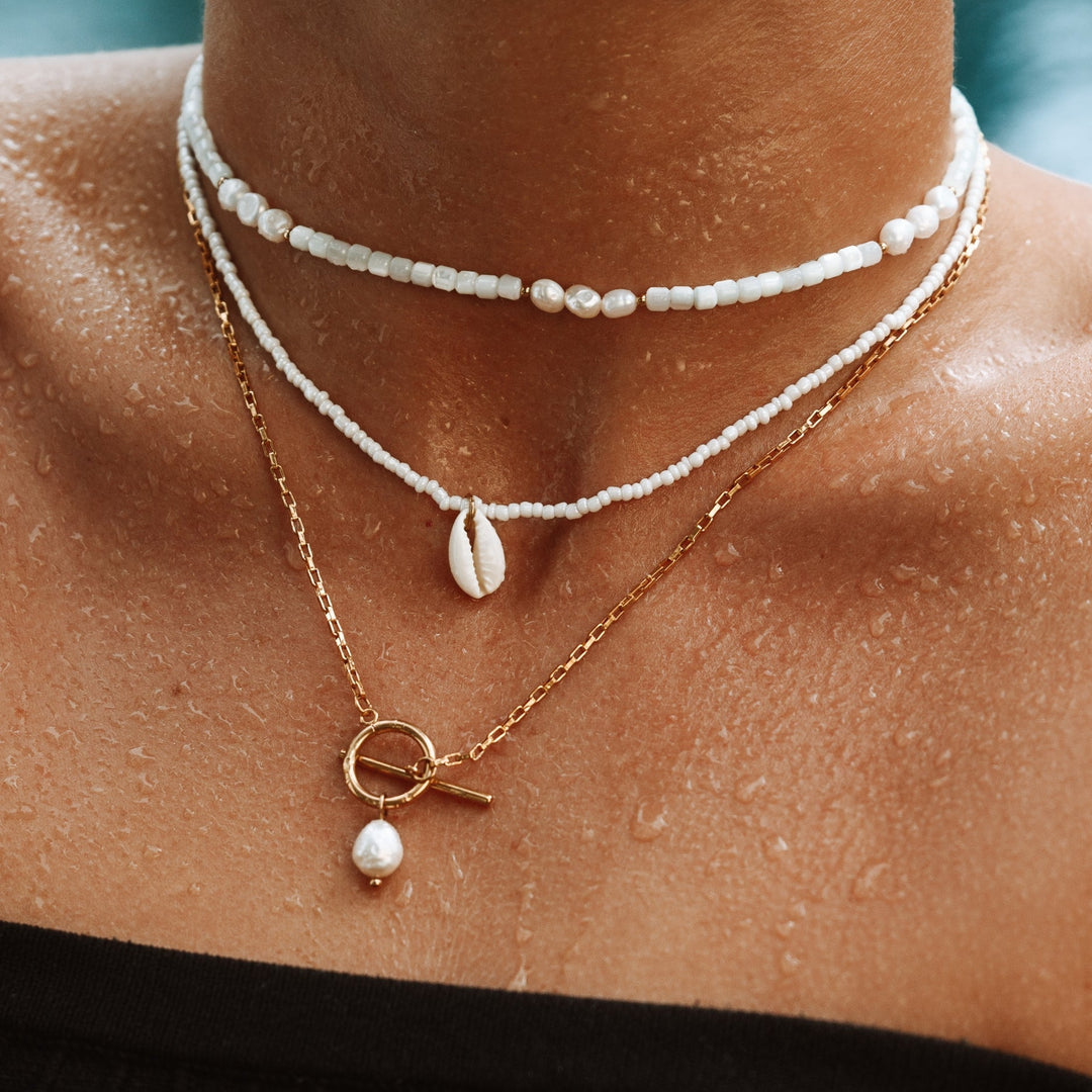 Pearl Necklace with Clasp - Lucía