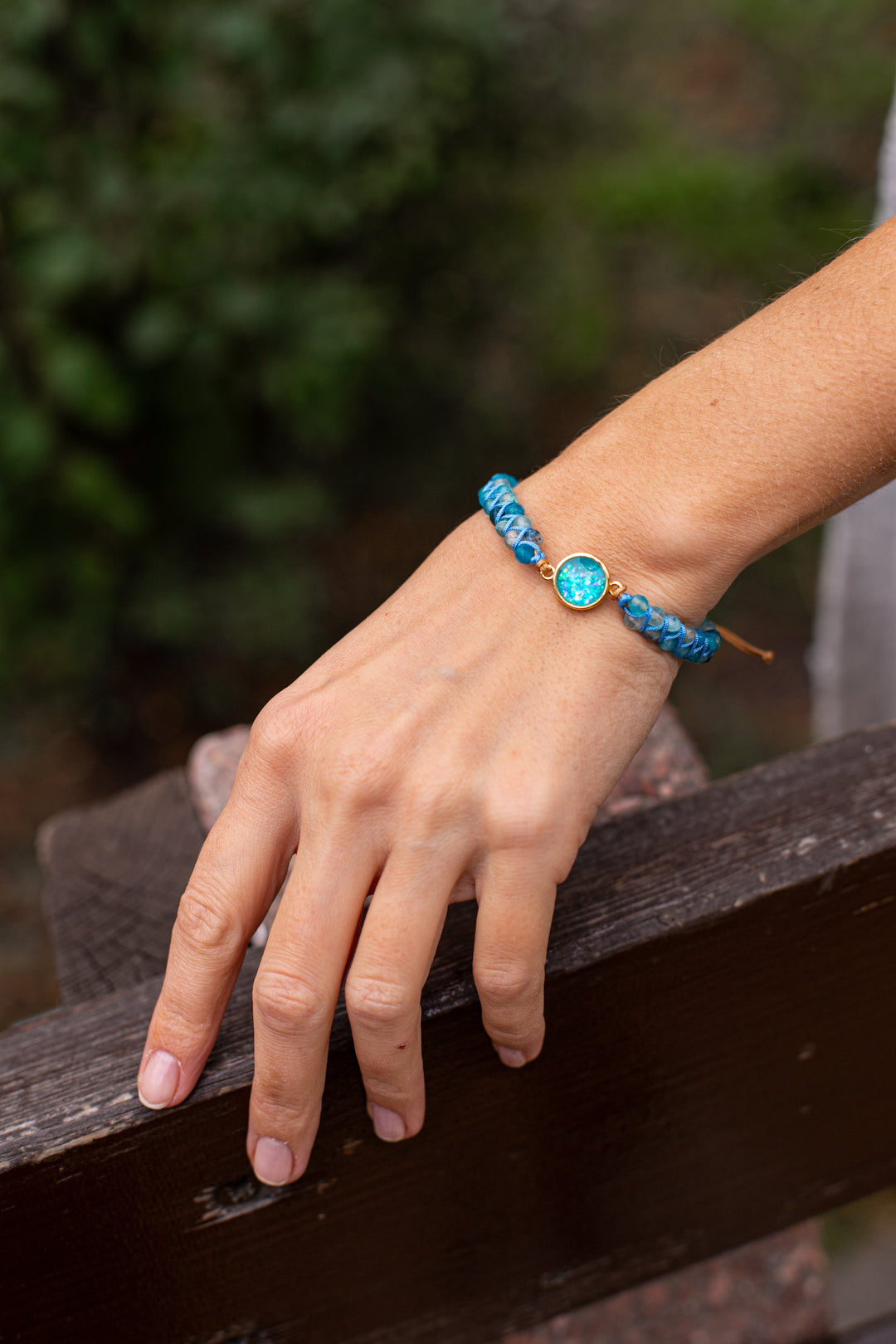Hypnotizing Blue Opal Bracelet - Liora