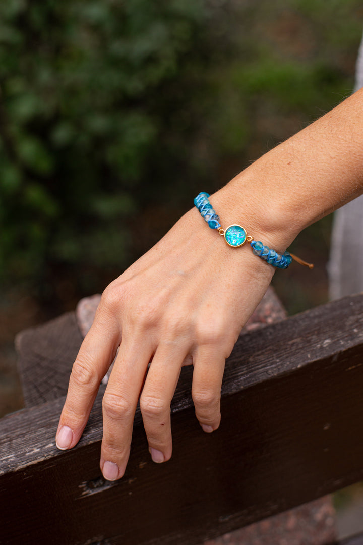 Hypnotizing Blue Opal Bracelet - Liora