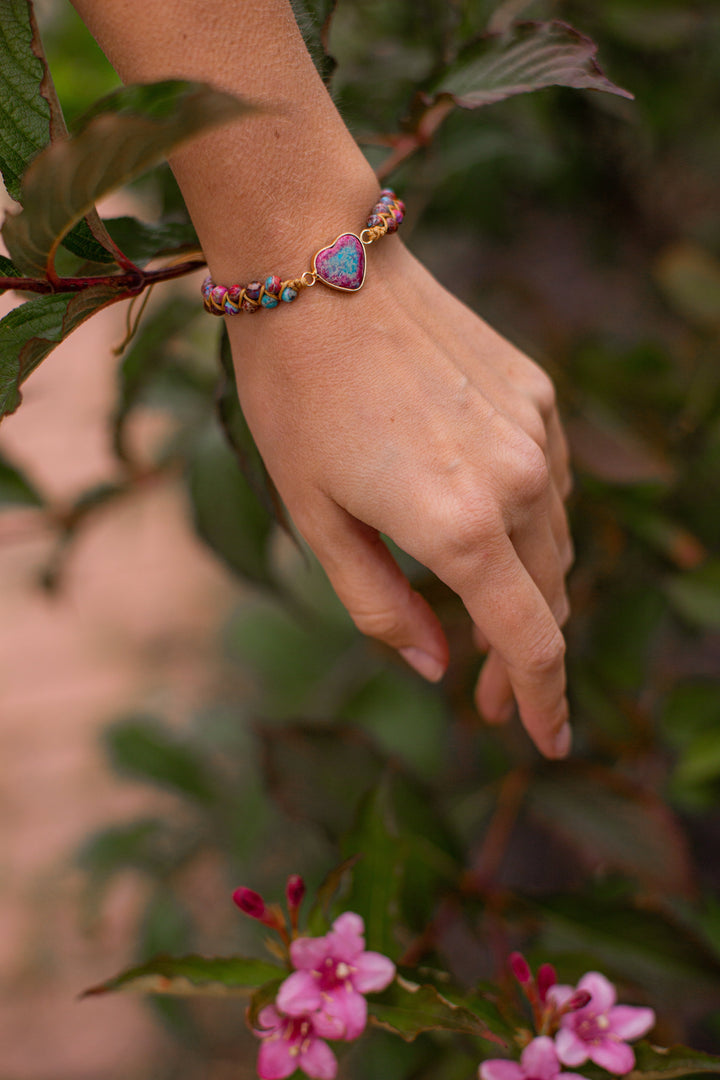 Liefdesband Jaspis Armband - Amélie