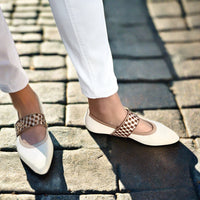 Stilvolle Damen-Sommerschuhe mit spitzer Spitze - Lina