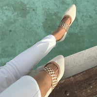 Stilvolle Damen-Sommerschuhe mit spitzer Spitze - Lina
