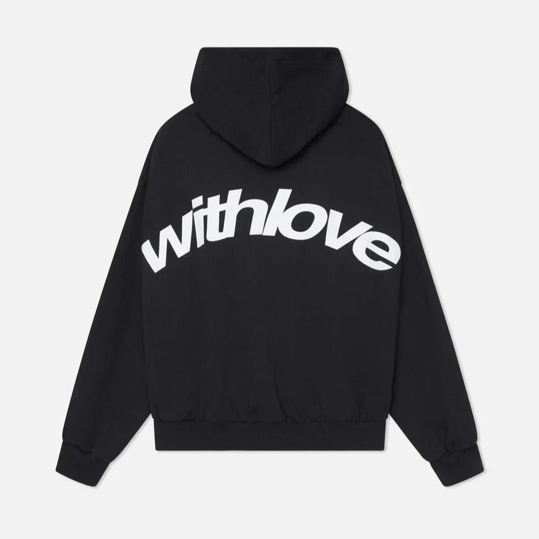 Warme Herfsthoodie met Rugprint – Love