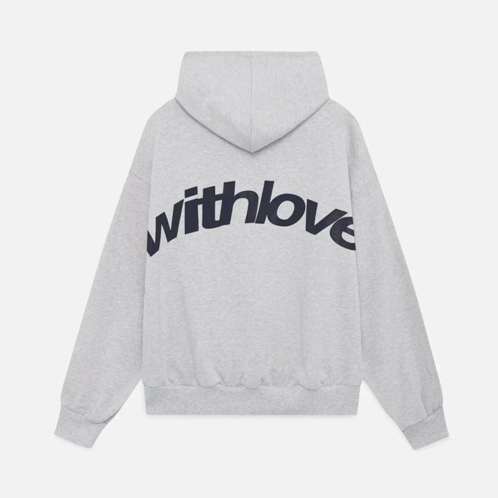 Warme Herfsthoodie met Rugprint – Love