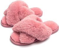 Megan Crossband Slippers | Warm & Stylish