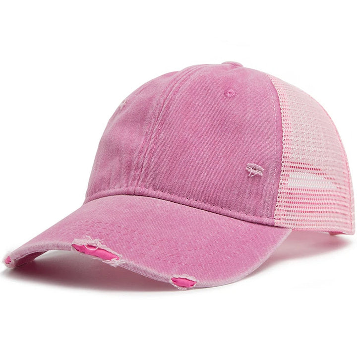 Cap mit Flechtöffnung & Mesh-Design – 1 kaufen, 1 gratis – Liora