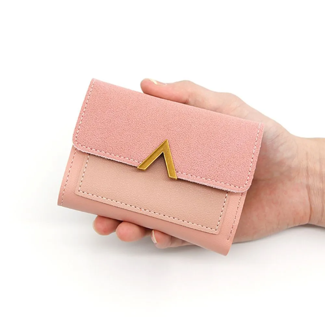 Samt-Leder Mini-Geldbörse | Kompakt & trendy