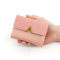 Samt-Leder Mini-Geldbörse | Kompakt & trendy