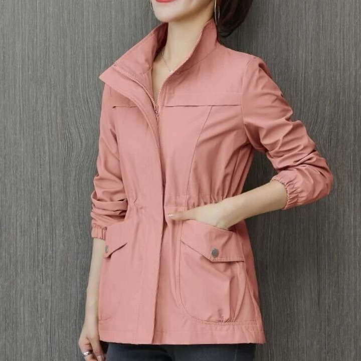 Ivory Slim Windbreaker | Sleek & Modern