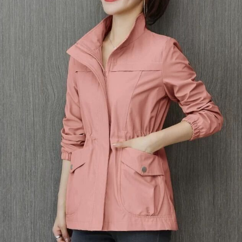 Ivory Slim Windbreaker | Sleek & Modern