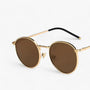 Unisex Designer-Sonnenbrille mit runden Gläsern – Nova