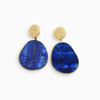 Stilvolle Lapislazuli und Tigerauge Ohrringe - Althea