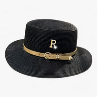 Dames Strohoed met Platte Top – Aurelle