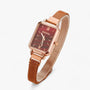 Modische quadratische Uhr mit magnetischem Armband - Selena