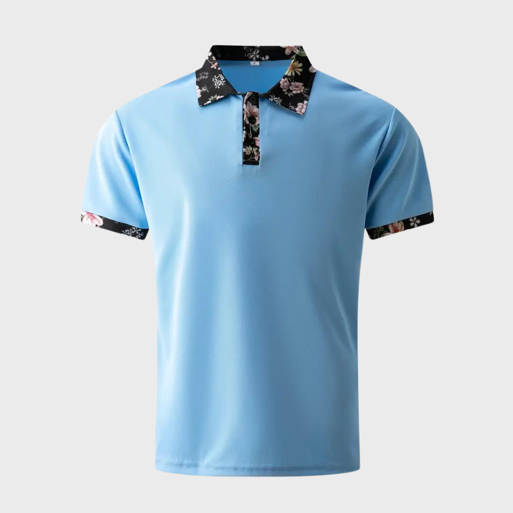 Herren-Poloshirt mit dezentem Druck - Noah