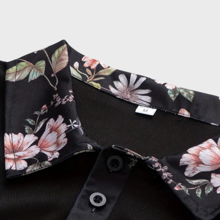 Herren-Poloshirt mit dezentem Druck - Noah