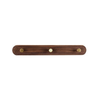 Wandkapstok van Hout met Messing Haken - LignaHook