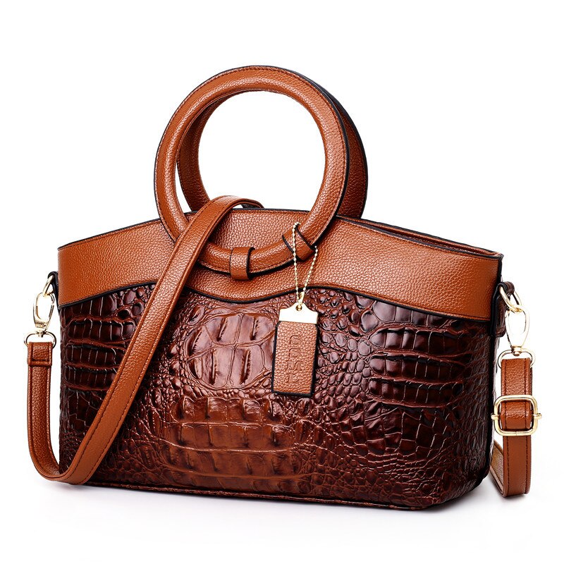 Luxuriöse Leder-Schultertasche - Liva