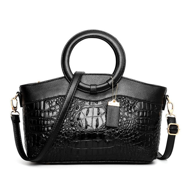 Luxuriöse Leder-Schultertasche - Liva
