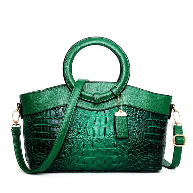 Luxuriöse Leder-Schultertasche - Liva