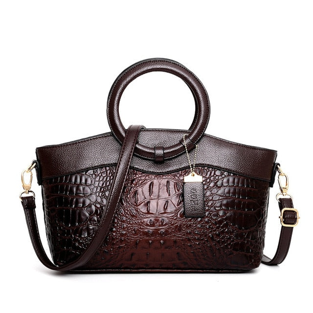 Luxuriöse Leder-Schultertasche - Liva