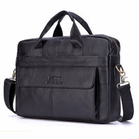 Luxuriöse stilvolle Ledertasche für Laptop - Victor