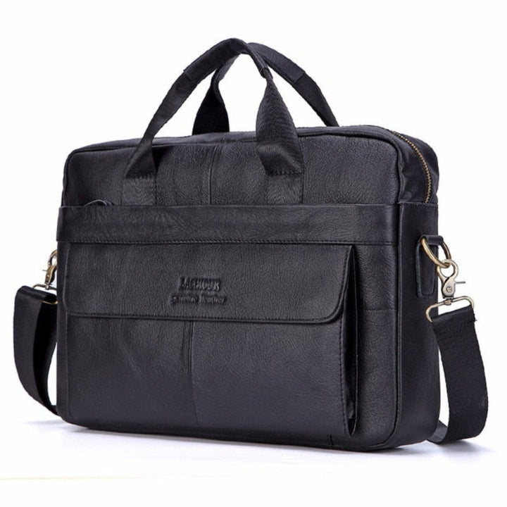 Luxuriöse stilvolle Ledertasche für Laptop - Victor