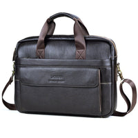 Luxuriöse stilvolle Ledertasche für Laptop - Victor