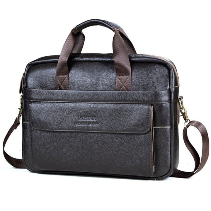 Luxuriöse stilvolle Ledertasche für Laptop - Victor