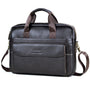 Luxuriöse stilvolle Ledertasche für Laptop - Victor