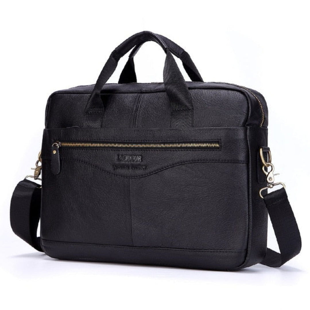 Luxuriöse stilvolle Ledertasche für Laptop - Victor