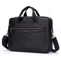 Luxuriöse stilvolle Ledertasche für Laptop - Victor