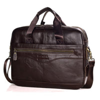 Luxuriöse stilvolle Ledertasche für Laptop - Victor