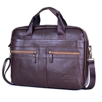 Luxuriöse stilvolle Ledertasche für Laptop - Victor