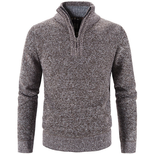 Stilvoller Herrenpullover mit Halbem Reißverschluss - SummitCraft