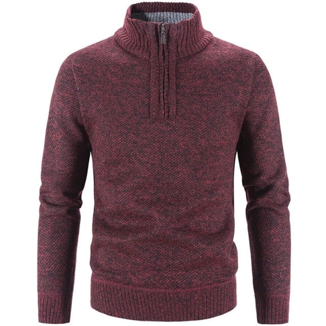 Stilvoller Herrenpullover mit Halbem Reißverschluss - SummitCraft